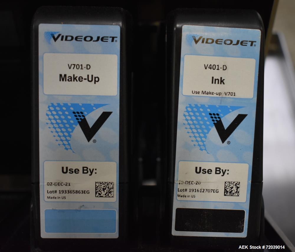 Used- Video Jet Ink Jet Coding Machine, Model 1510. Capable of speeds up to 279 m/min (914 ft/min). Has a single print head ...